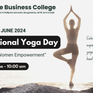 yoga day at arcade business college
