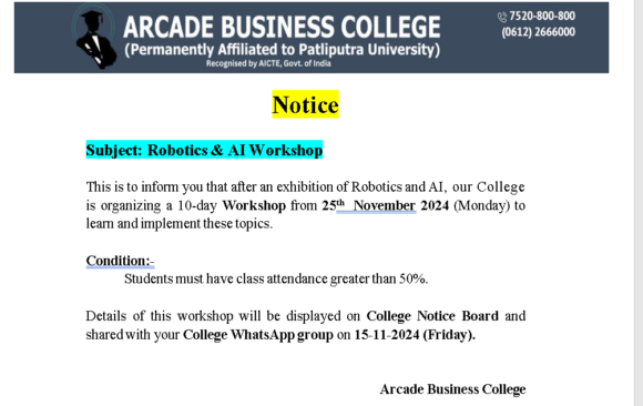 Robotics & AI Workshop